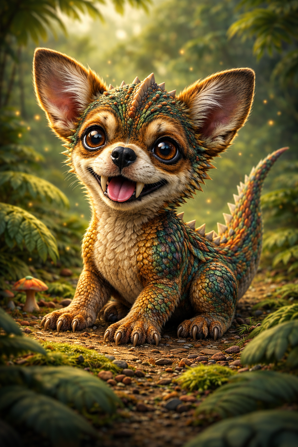 Home Chihuahua and Velociraptor